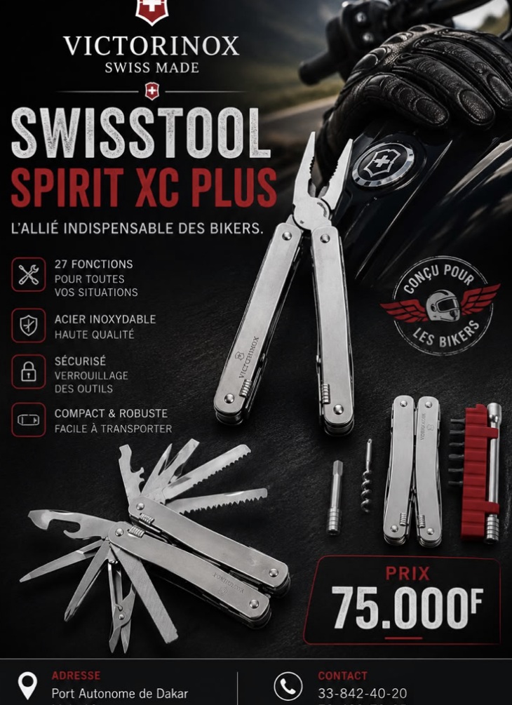 Victorinox SwissTool Spirit XC Plus, pince multifonction 27 fonctions, 75 000 FCFA